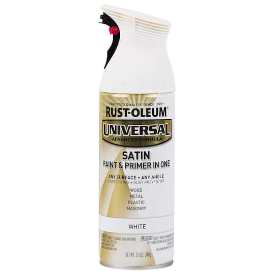 Rust-Oleum� Universal� Satin Spray Paint in White | 12 oz | Michaels�